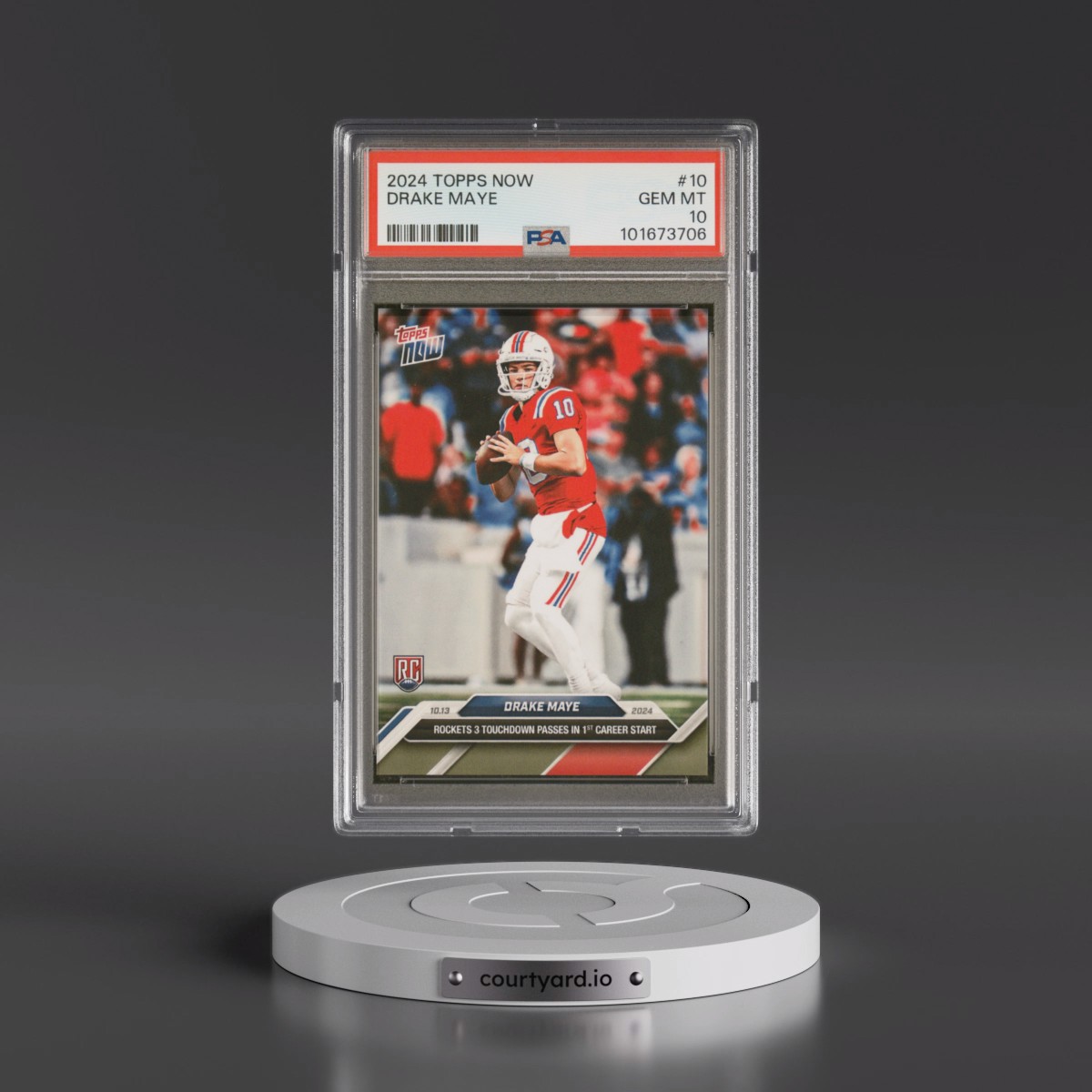 2024 Topps Now #10 Drake Maye (PSA 10 GEM MINT)