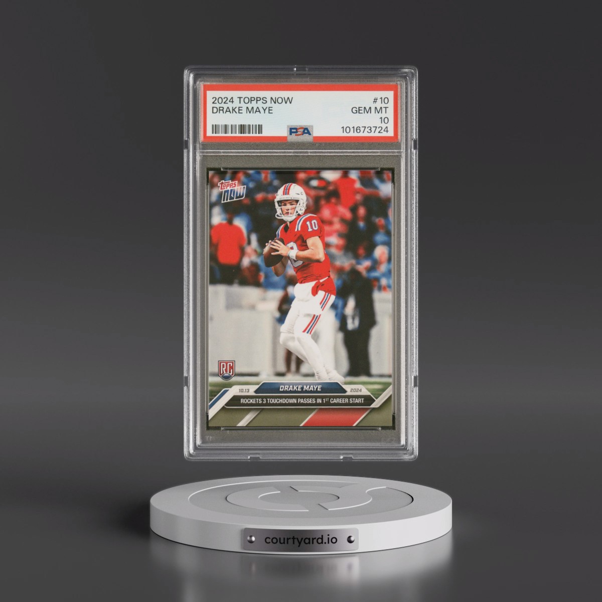 2024 Topps Now #10 Drake Maye (PSA 10 GEM MINT)