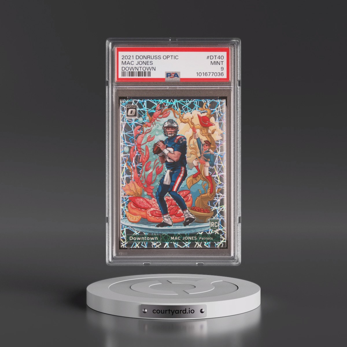 2021 Panini Donruss Optic Downtown #DT40 Mac Jones (PSA 9 MINT)