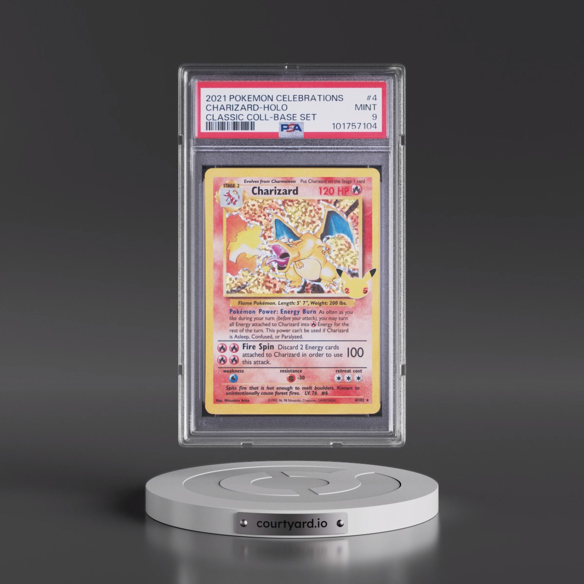 2021 Pokémon Celebrations Classic Collection Charizard - Holo #4 PSA 9