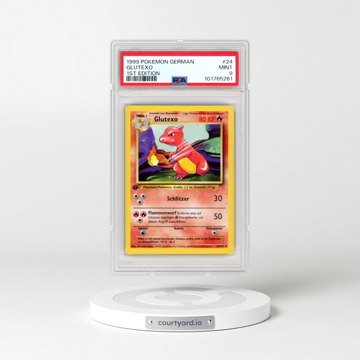 1999 Pokémon #24 Glutexo - 1st Edition (PSA 9 MINT)