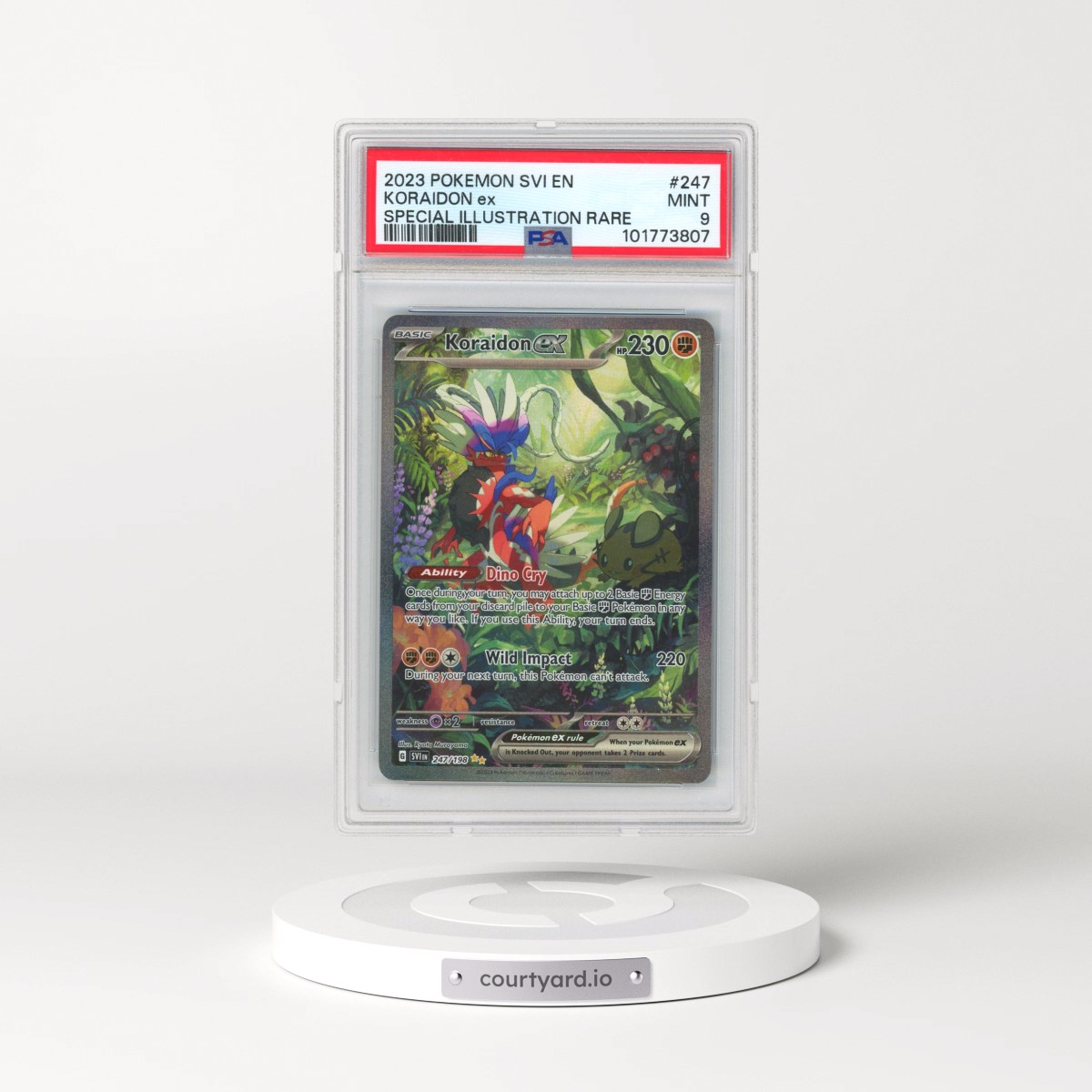 2023 Pokémon Svi EN-Scarlet & Violet #247 Koraidon EX - Holo Special Illustration Rare (PSA 9 MINT)