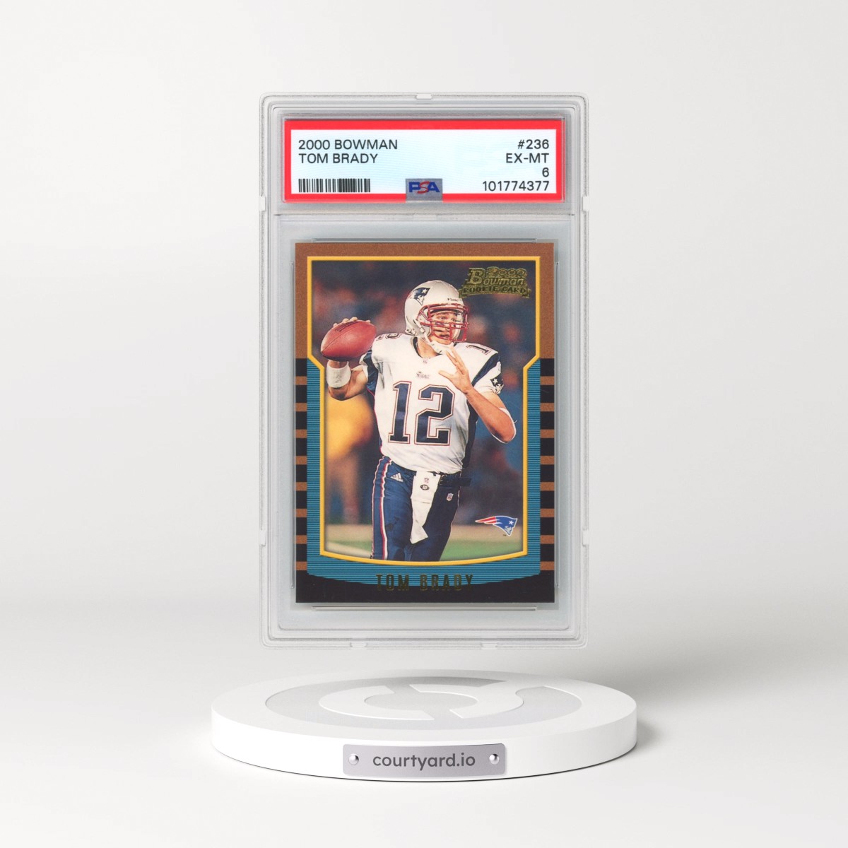 2000 Bowman #236 Tom Brady (PSA 6 EX-MT)