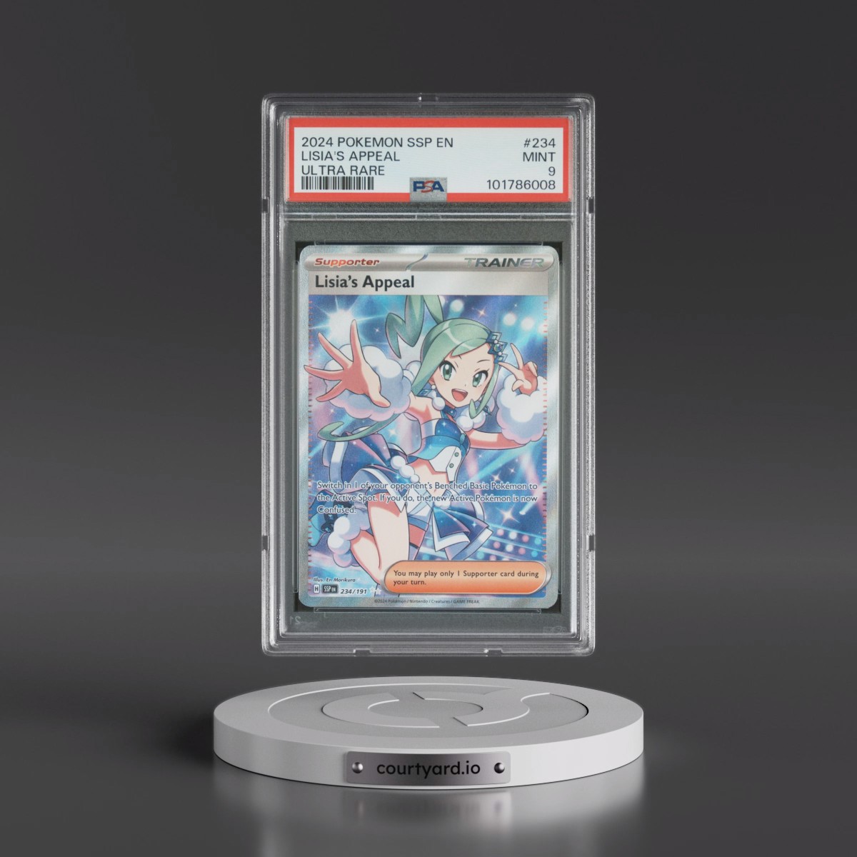 2024 Pokémon Ssp EN-Surging Sparks #234 Lisia's Appeal - Ultra Rare (PSA 9 MINT)