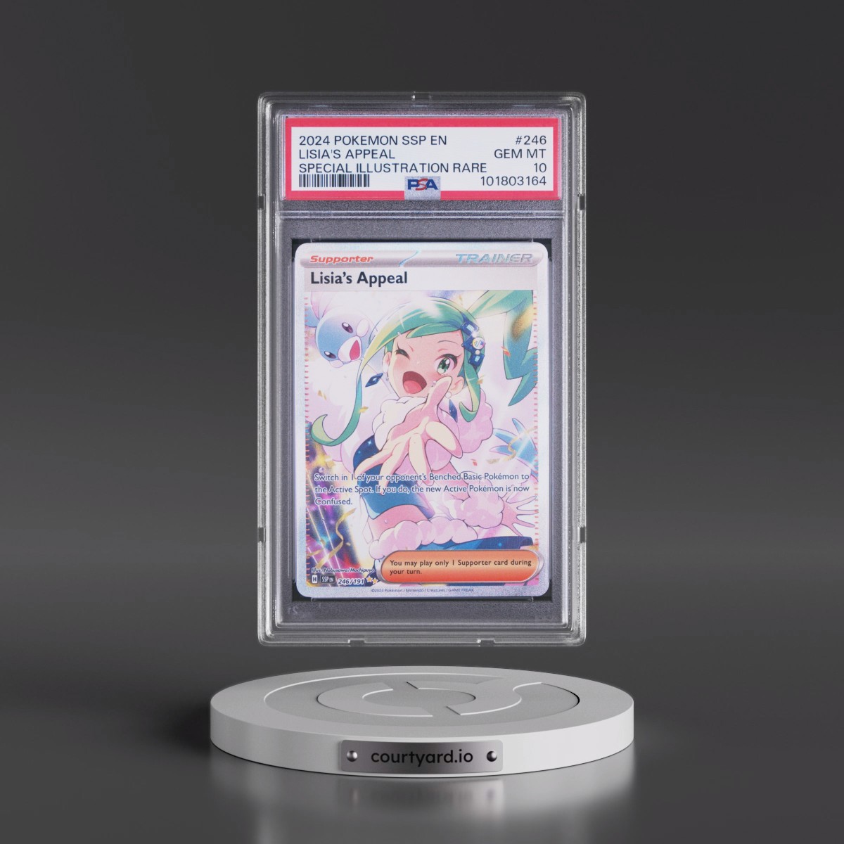 2024 Pokémon Ssp EN-Surging Sparks #246 Lisia's Appeal - Special Illustration Rare (PSA 10 GEM MINT)