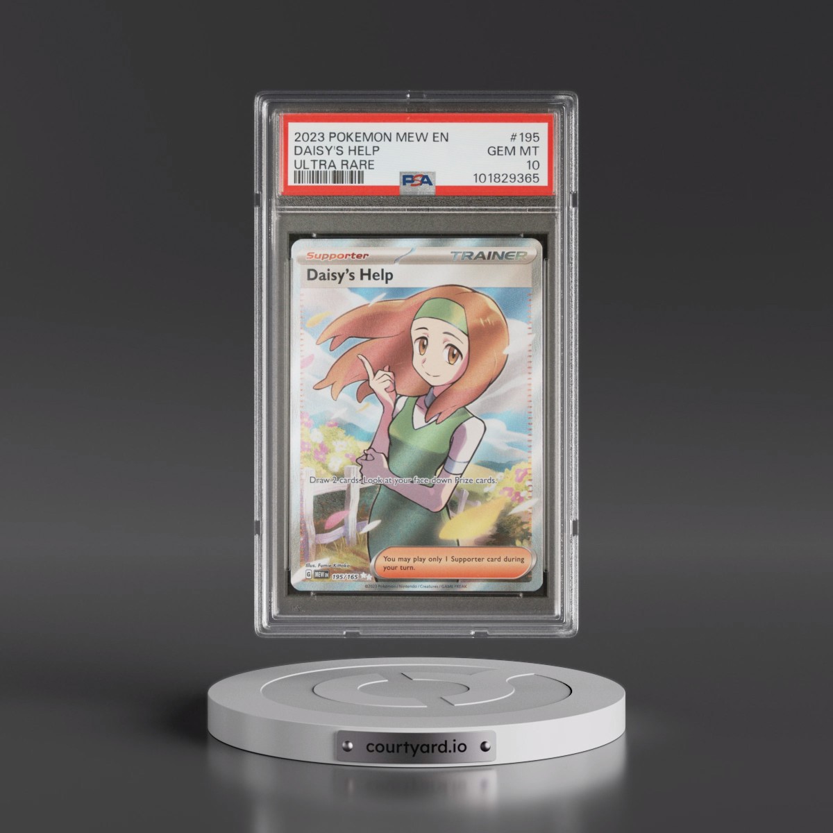 2023 Pokémon Mew EN-151 #195 Daisy's Help - Ultra Rare (PSA 10 GEM MINT)