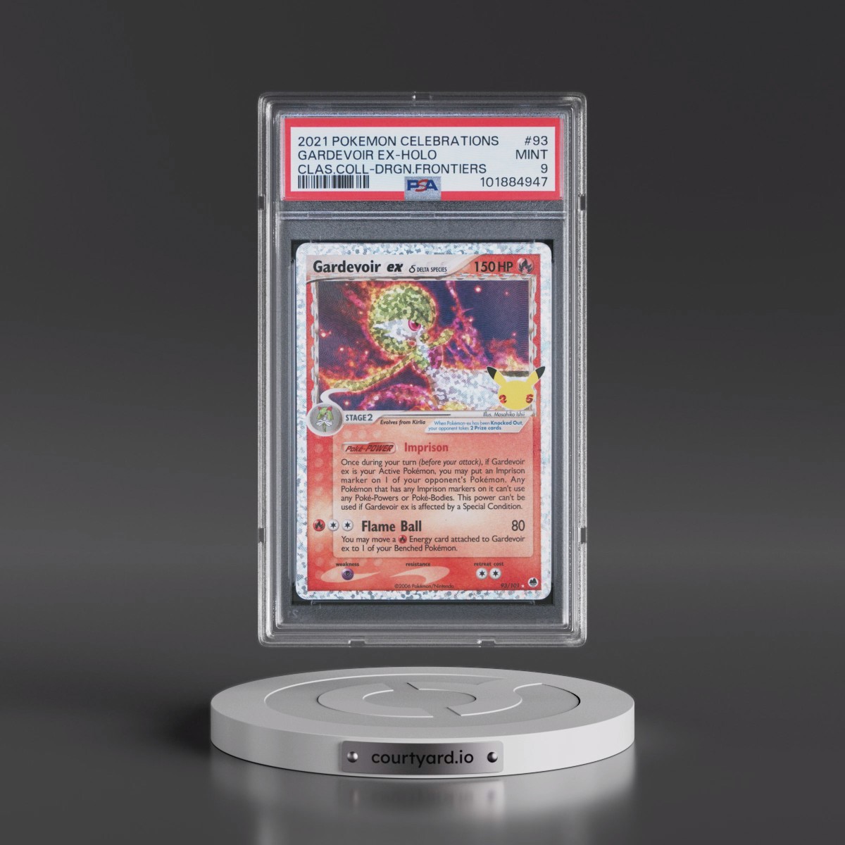 2021 Pokémon Celebrations Classic Collection #93 Gardevoir EX - Holo Holo (PSA 9 MINT)