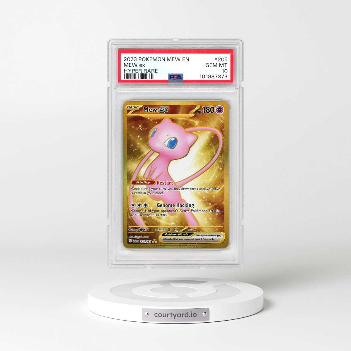 2023 Pokémon Mew EN-151 #205 Mew EX - Holo Hyper Rare (PSA 10 GEM MINT)