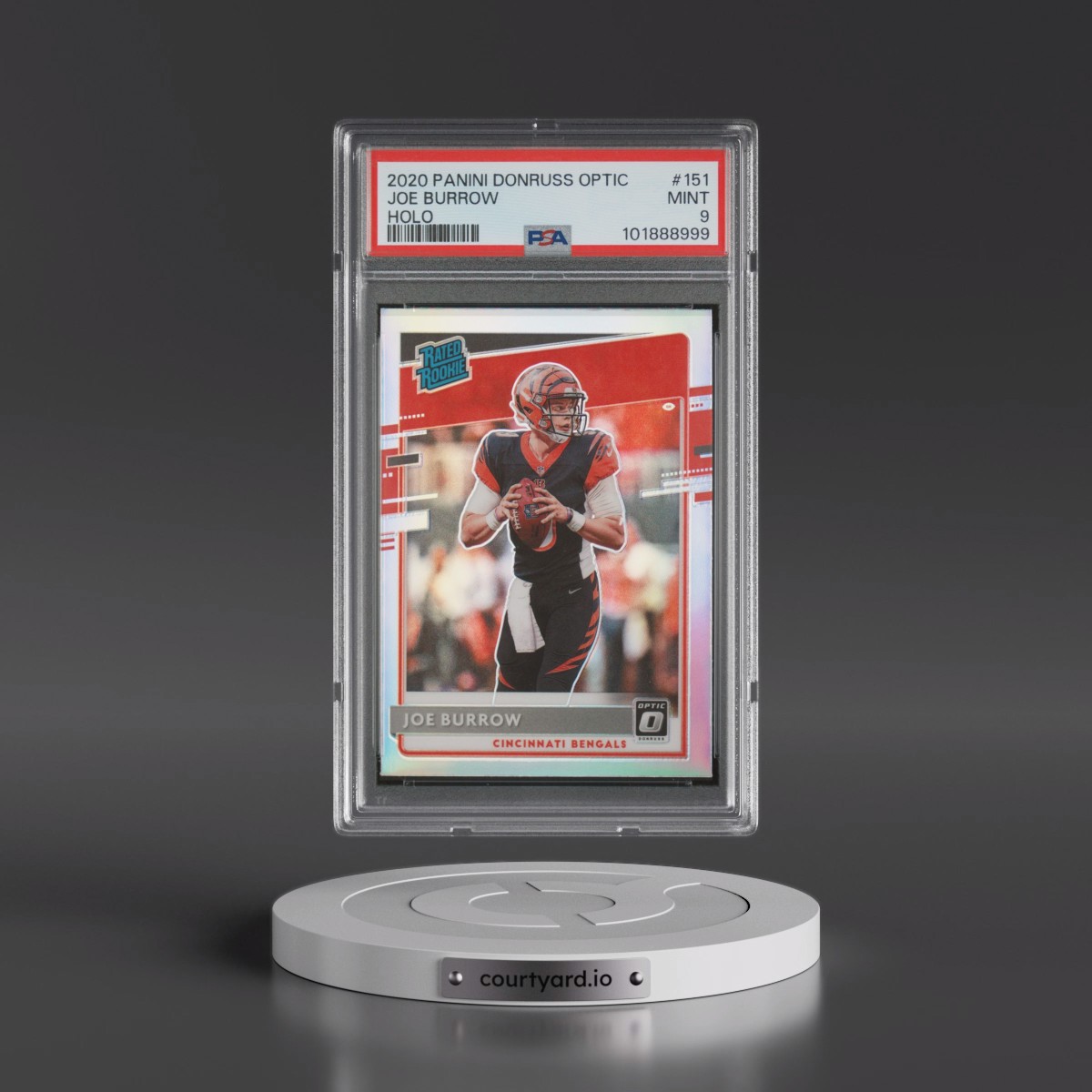 2020 Panini Donruss Optic #151 Joe Burrow - Holo (PSA 9 MINT)