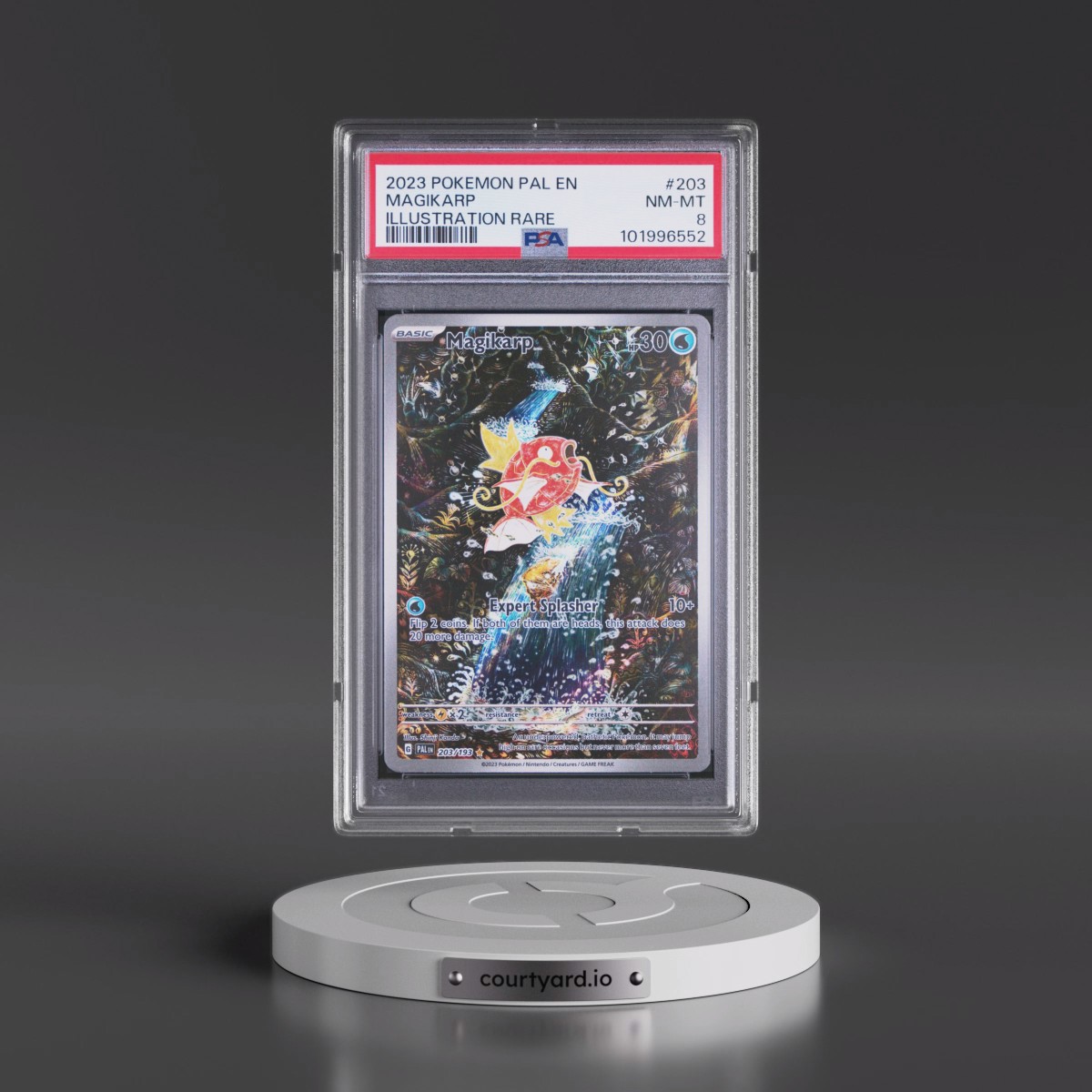 2023 Pokémon Pal EN-Paldea Evolved #203 Magikarp - Illustration Rare (PSA 8 NM-MT)