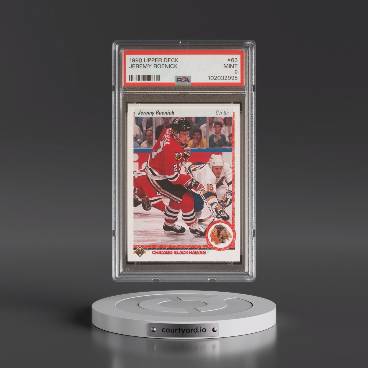 1990 Upper Deck #63 Jeremy Roenick (PSA 9 MINT)