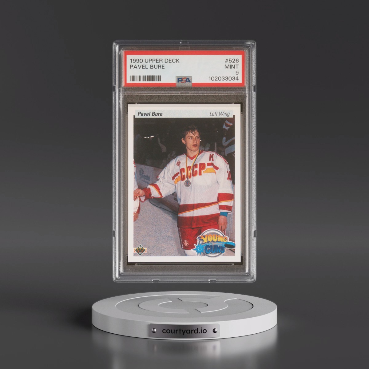 1990 Upper Deck #526 Pavel Bure (PSA 9 MINT)