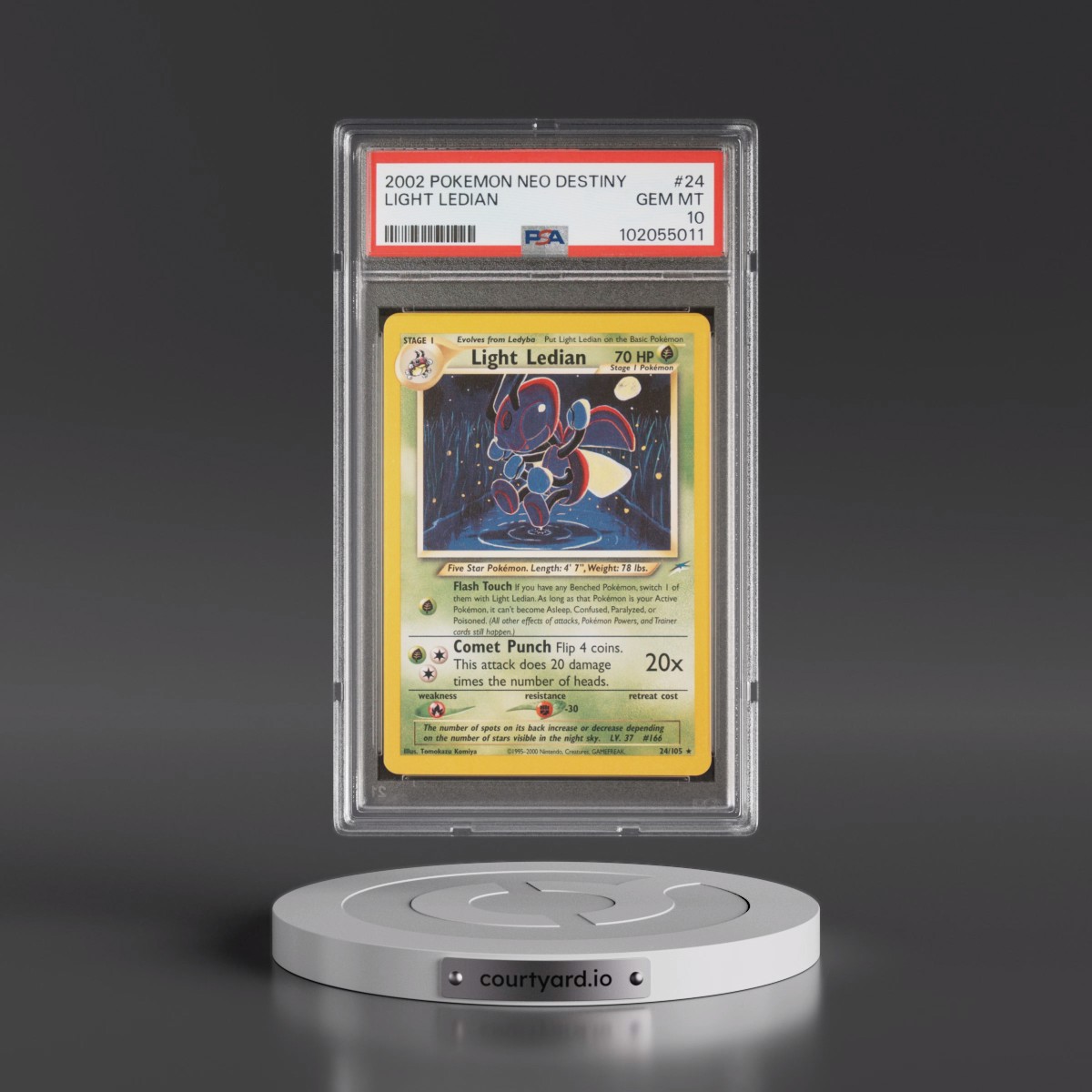2002 Pokémon Neo Destiny #24 Light Ledian (PSA 10 GEM MINT)