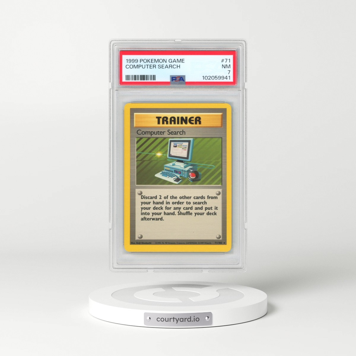 1999 Pokémon Game #71 Computer Search (PSA 7 NM)