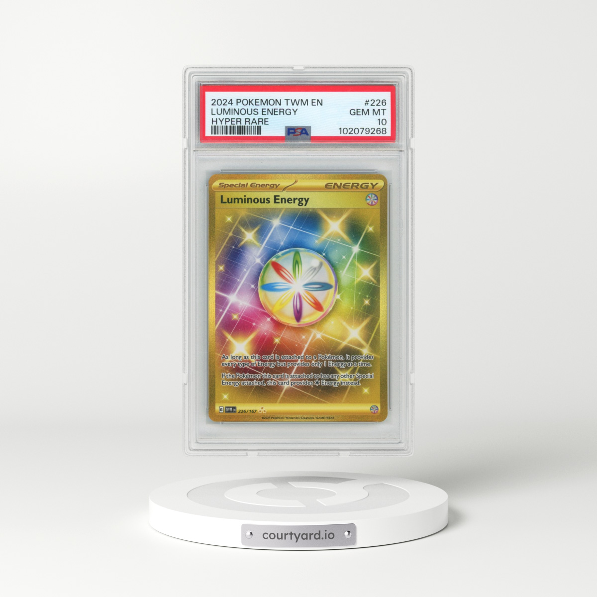 2024 Pokémon Twm EN-Twilight Masquerade #226 Luminous Energy - Hyper Rare (PSA 10 GEM MINT)