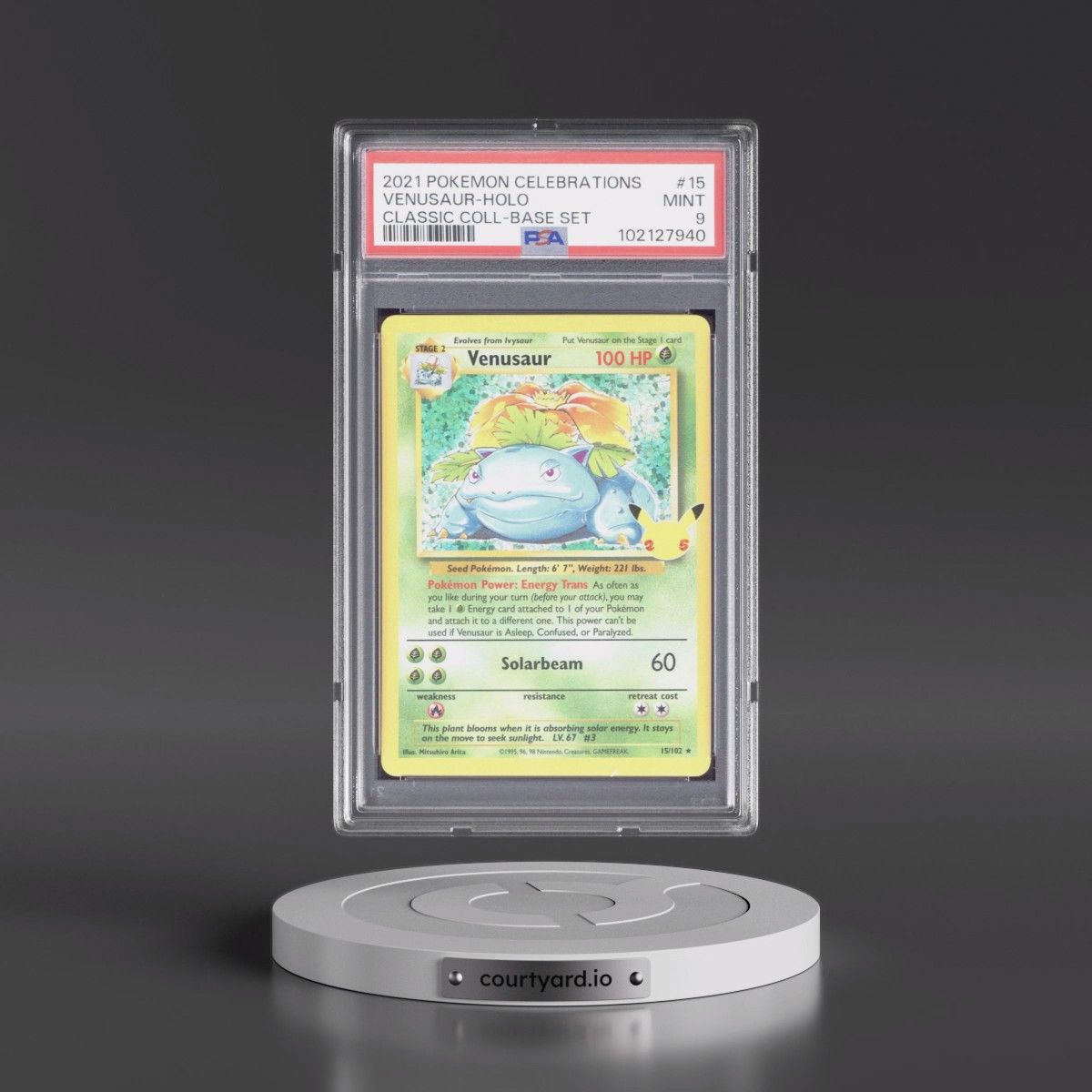 2021 Pokémon Celebrations Classic Collection #15 Venusaur - Holo (PSA 9 MINT)