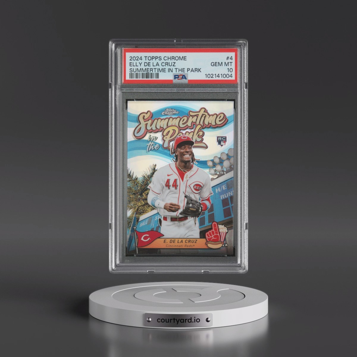 2024 Topps Chrome Summertime in the Park #4 Elly de La Cruz (PSA 10 GEM MINT)