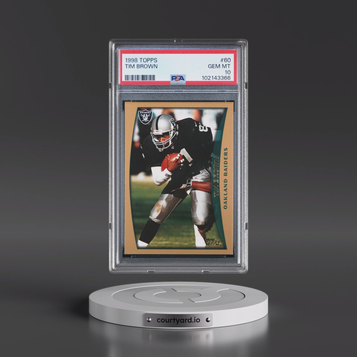 1998 Topps Tim Brown #60 PSA 10