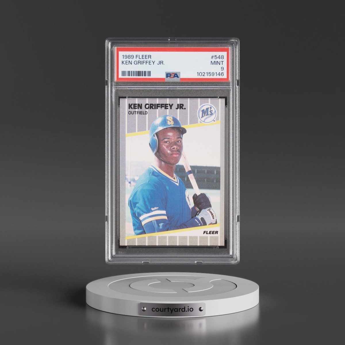 1989 Fleer #548 Ken Griffey Jr (PSA 9 MINT)