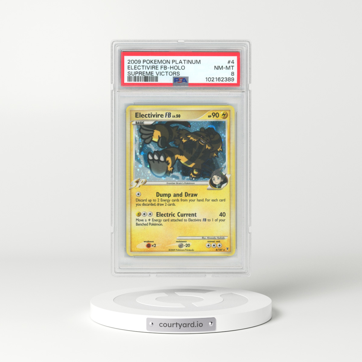 2009 Pokémon Platinum Supreme Victors #4 Electivire FB - Holo (PSA 8 NM-MT)
