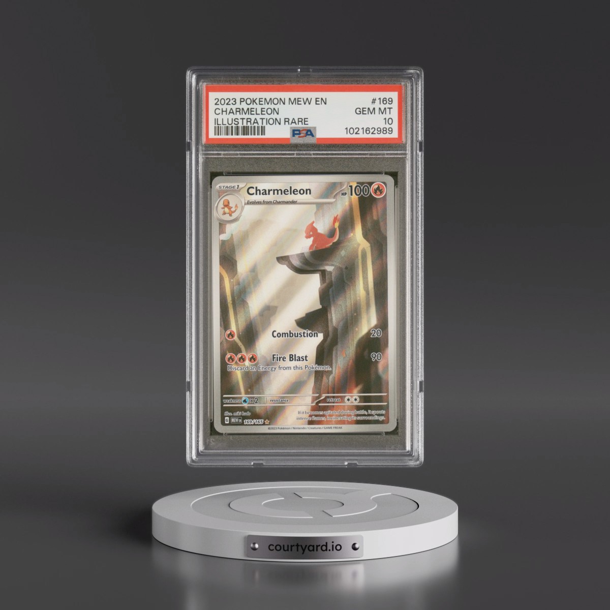 2023 Pokémon Mew EN-151 #169 Charmeleon - Illustration Rare (PSA 10 GEM MINT)
