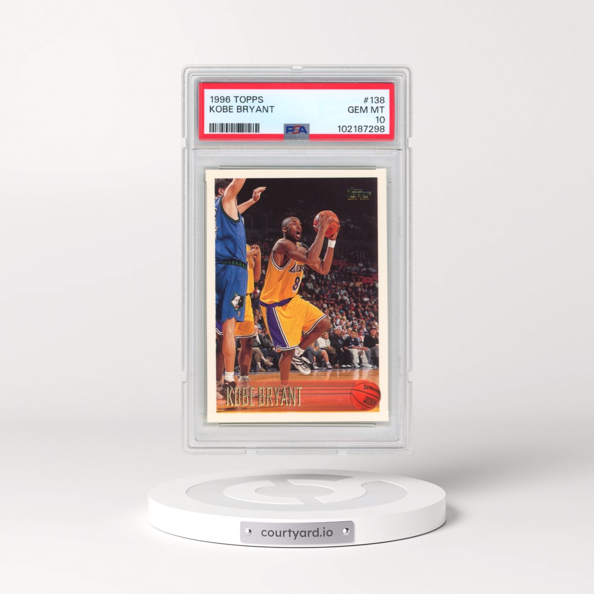 1996 Topps #138 Kobe Bryant (PSA 10 GEM MINT)
