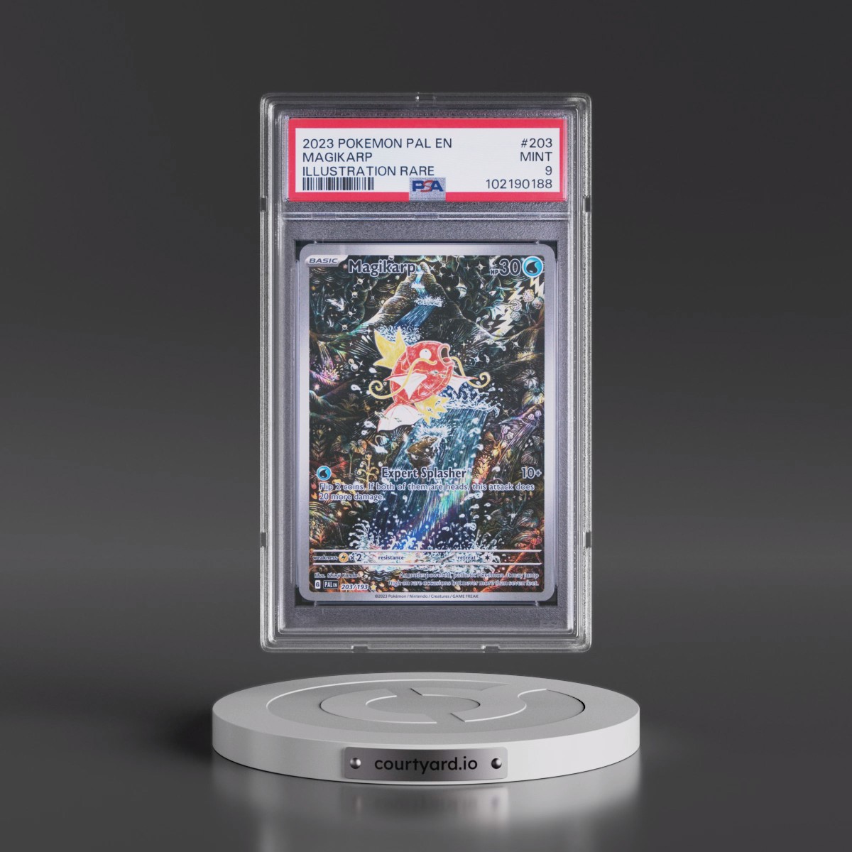2023 Pokémon Pal EN-Paldea Evolved #203 Magikarp - Illustration Rare (PSA 9 MINT)