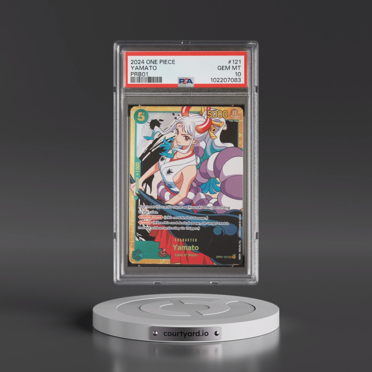 2024 One Piece PRB01-Premium Booster -One Piece Card the Best #121 Yamato (PSA 10 GEM MINT)