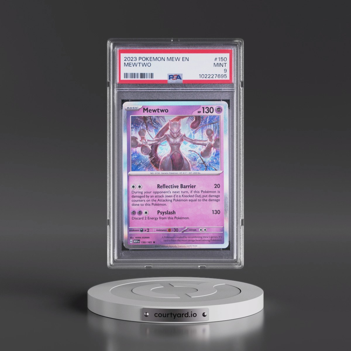 2023 Pokémon Mew EN-151 #150 Mewtwo (PSA 9 MINT)