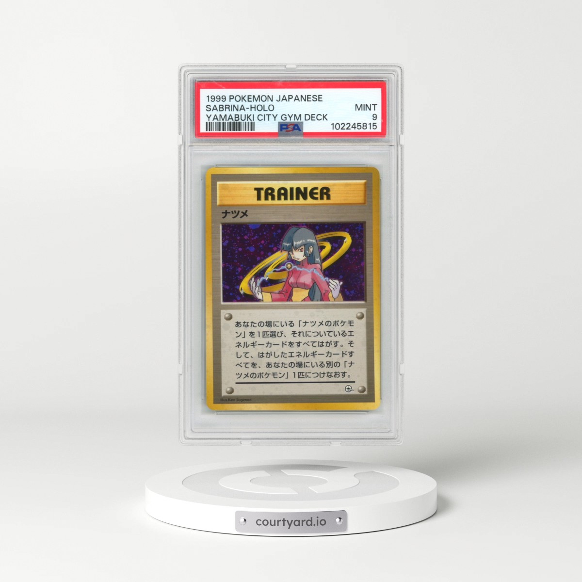 1999 Pokémon Yamabuki City Gym Deck Sabrina - Holo (PSA 9 MINT)