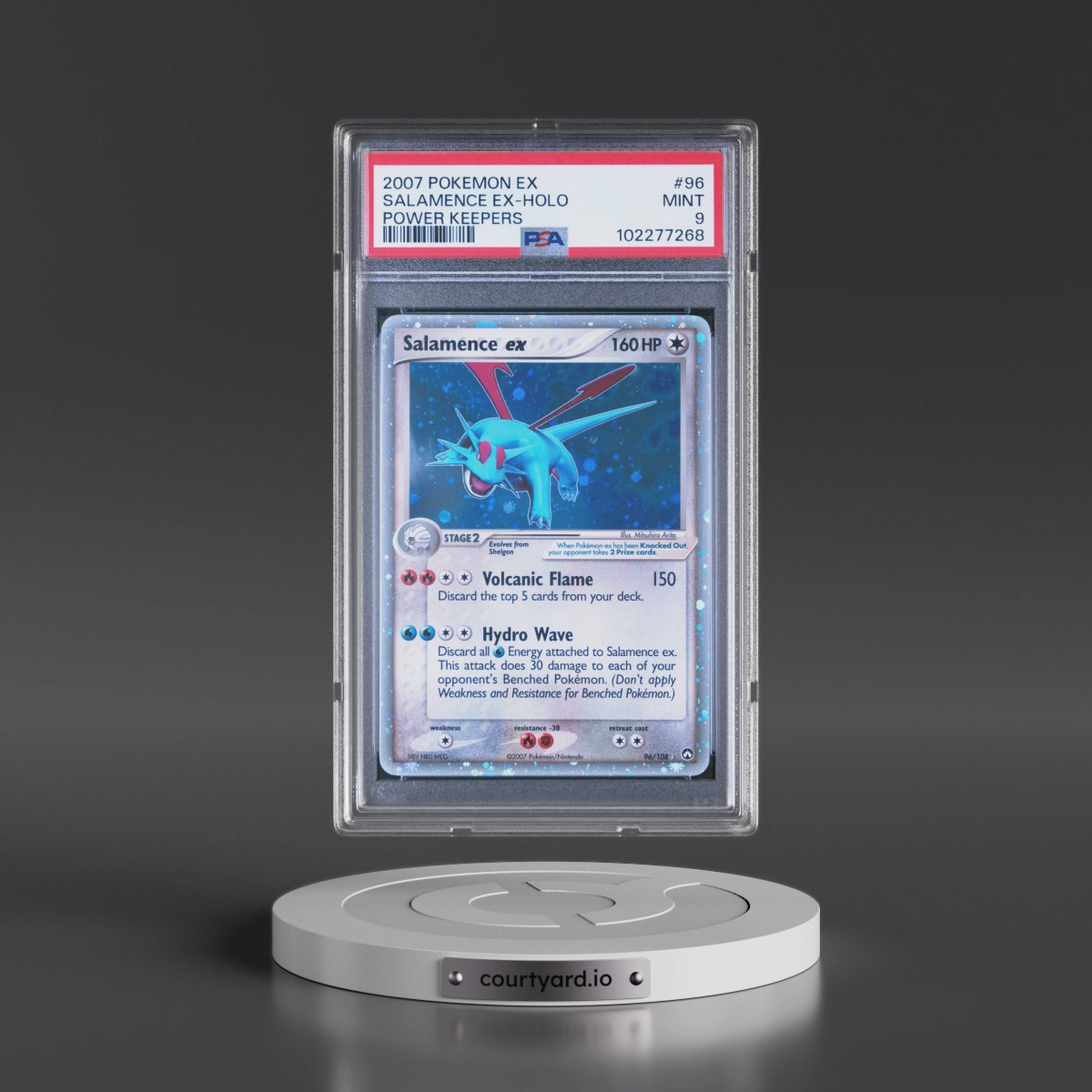 2007 Pokémon EX Power Keepers #96 Salamence EX - Holo Holo (PSA 9 MINT)