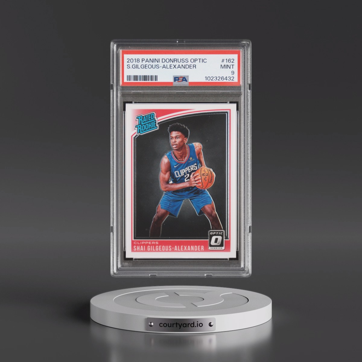 2018 Panini Donruss Optic #162 Shai Gilgeous-Alexander (PSA 9 MINT)