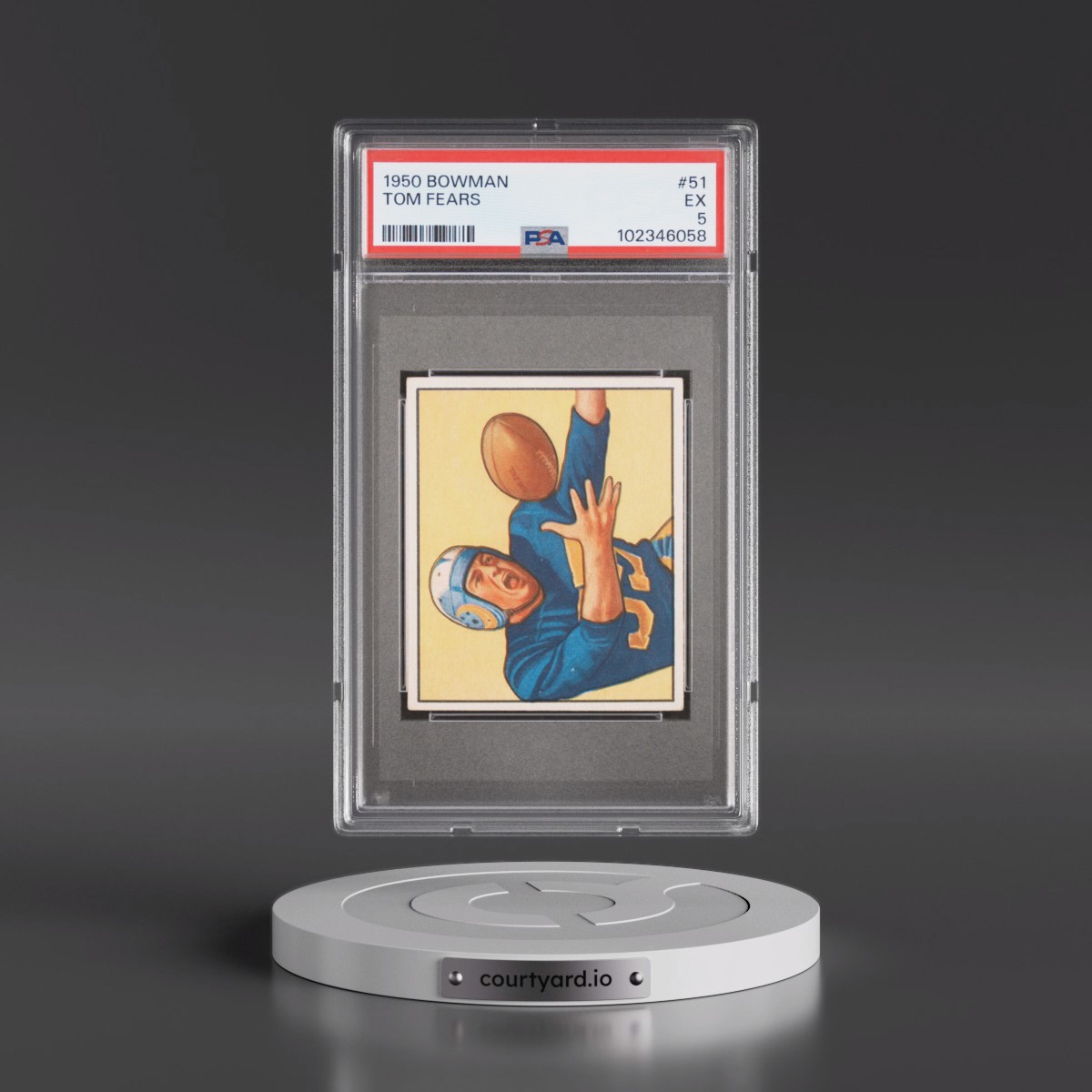 1950 Bowman Tom Fears #51 PSA 5