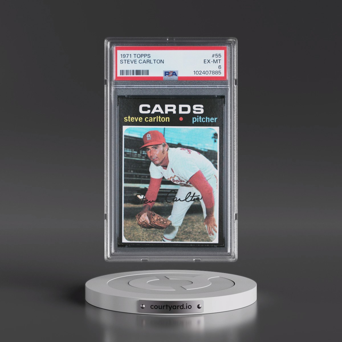 1971 Topps #55 Steve Carlton (PSA 6 EX-MT)
