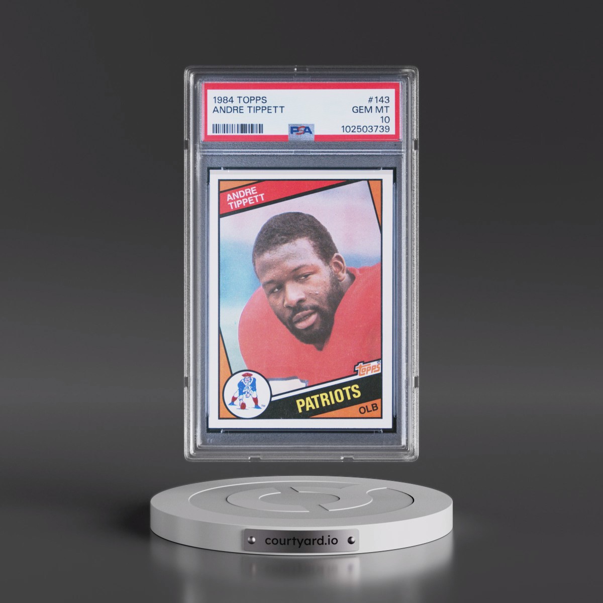 1984 Topps #143 Andre Tippett (PSA 10 GEM MINT)