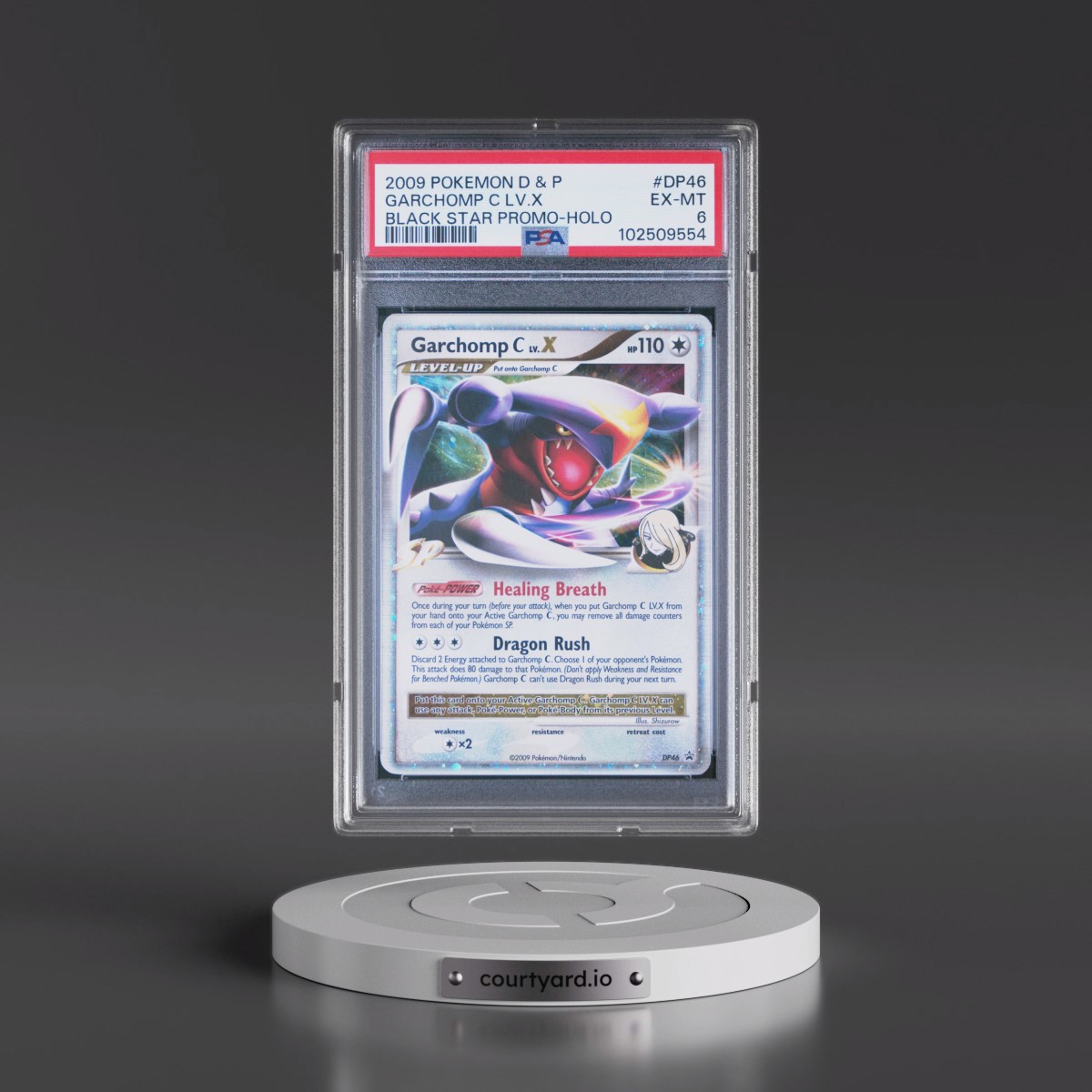 2009 Pokémon Diamond & Pearl Black Star Promo #DP46 Garchomp C LV.X - Holo (PSA 6 EX-MT)