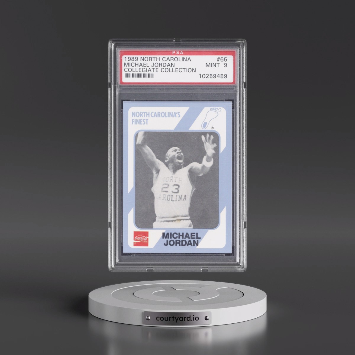 1989 Collegiate Collection North Carolina #65 Michael Jordan (PSA 9 MINT)