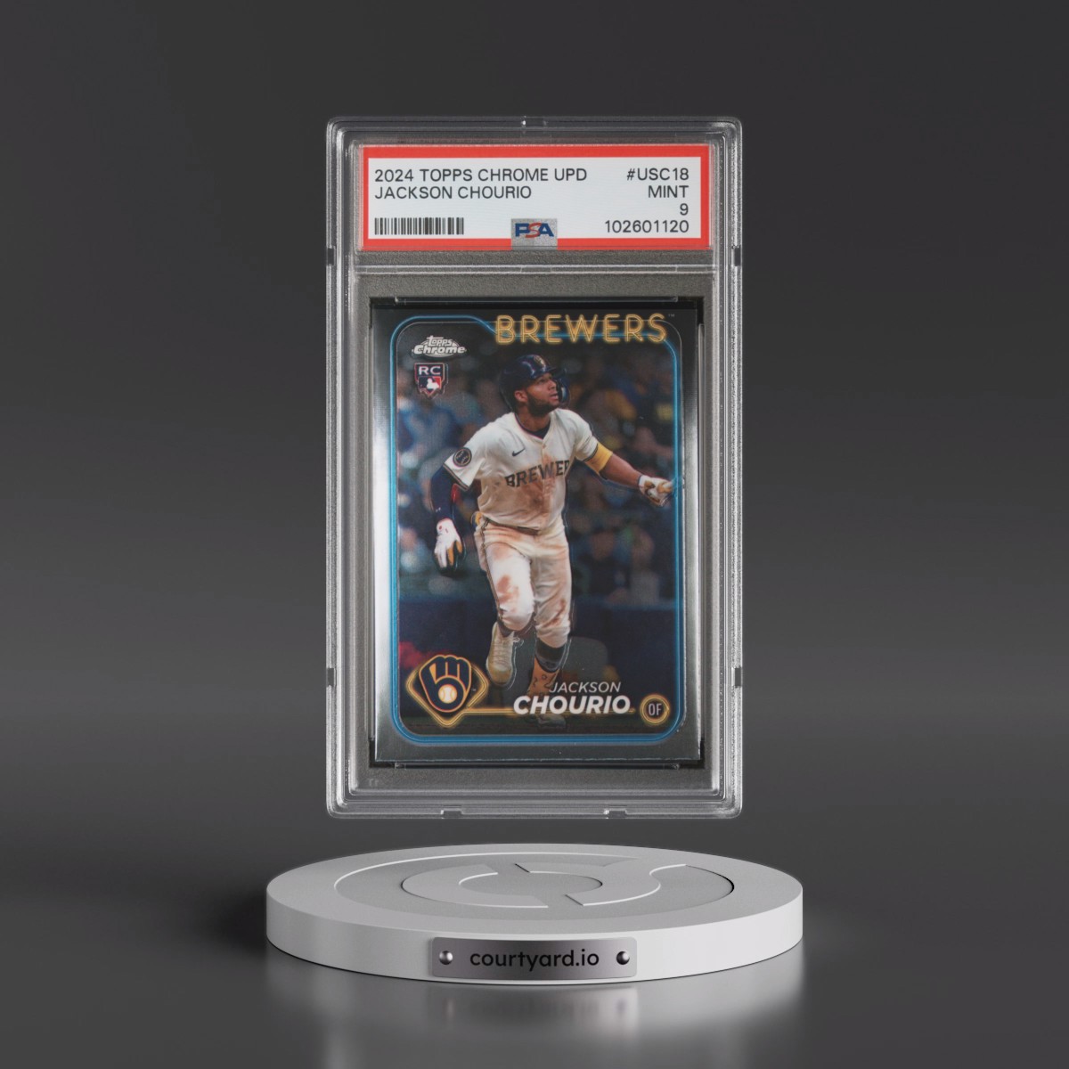 2024 Topps Chrome Update Jackson Chourio #USC18 PSA 9