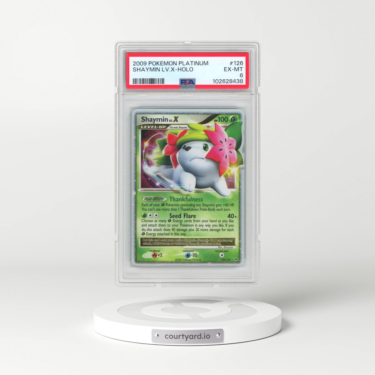 2009 Pokémon Platinum #126 Shaymin LV.X - Holo (PSA 6 EX-MT)