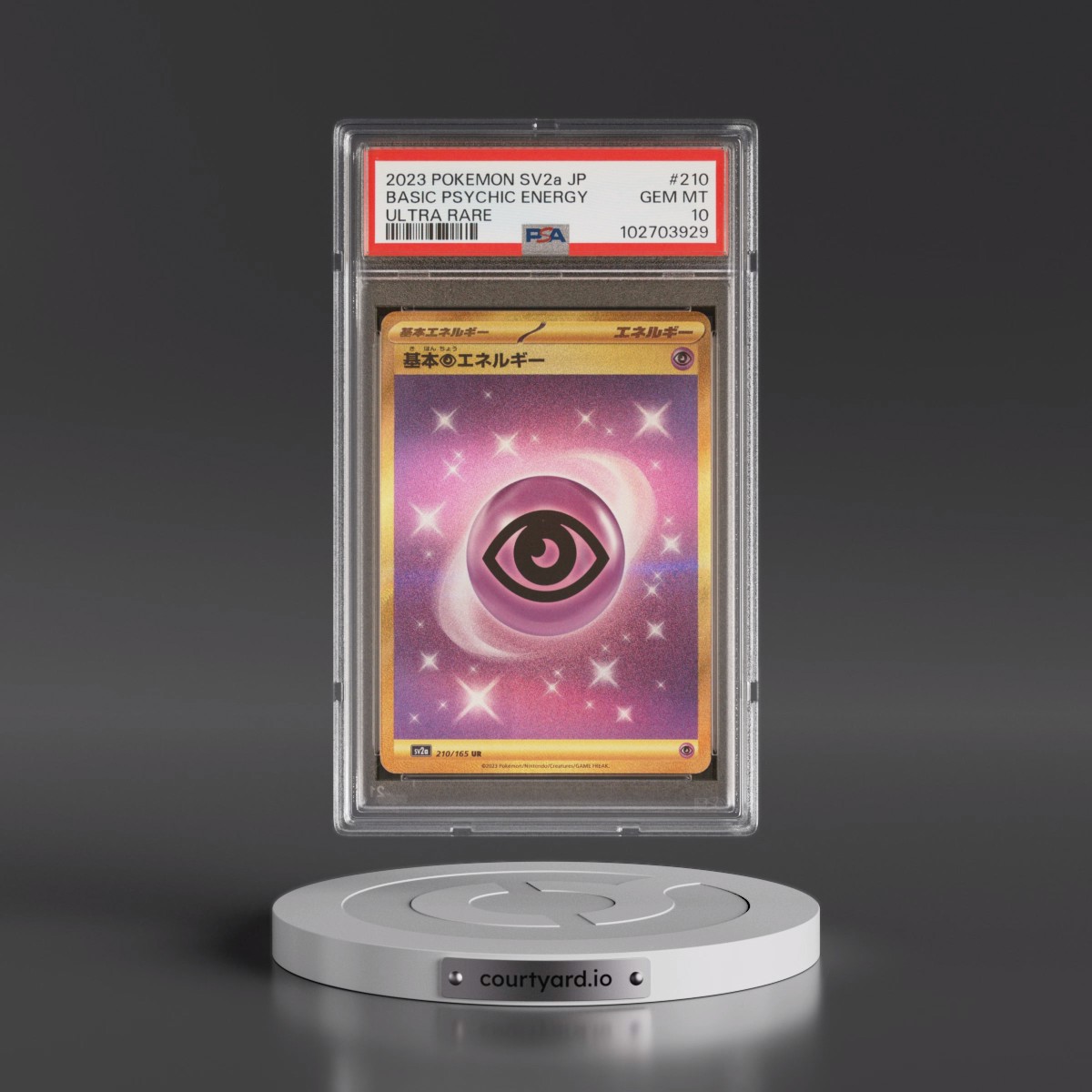 2023 Pokémon Sv2a-Pokémon 151 #210 Basic Psychic Energy - Ultra Rare (PSA 10 GEM MINT)