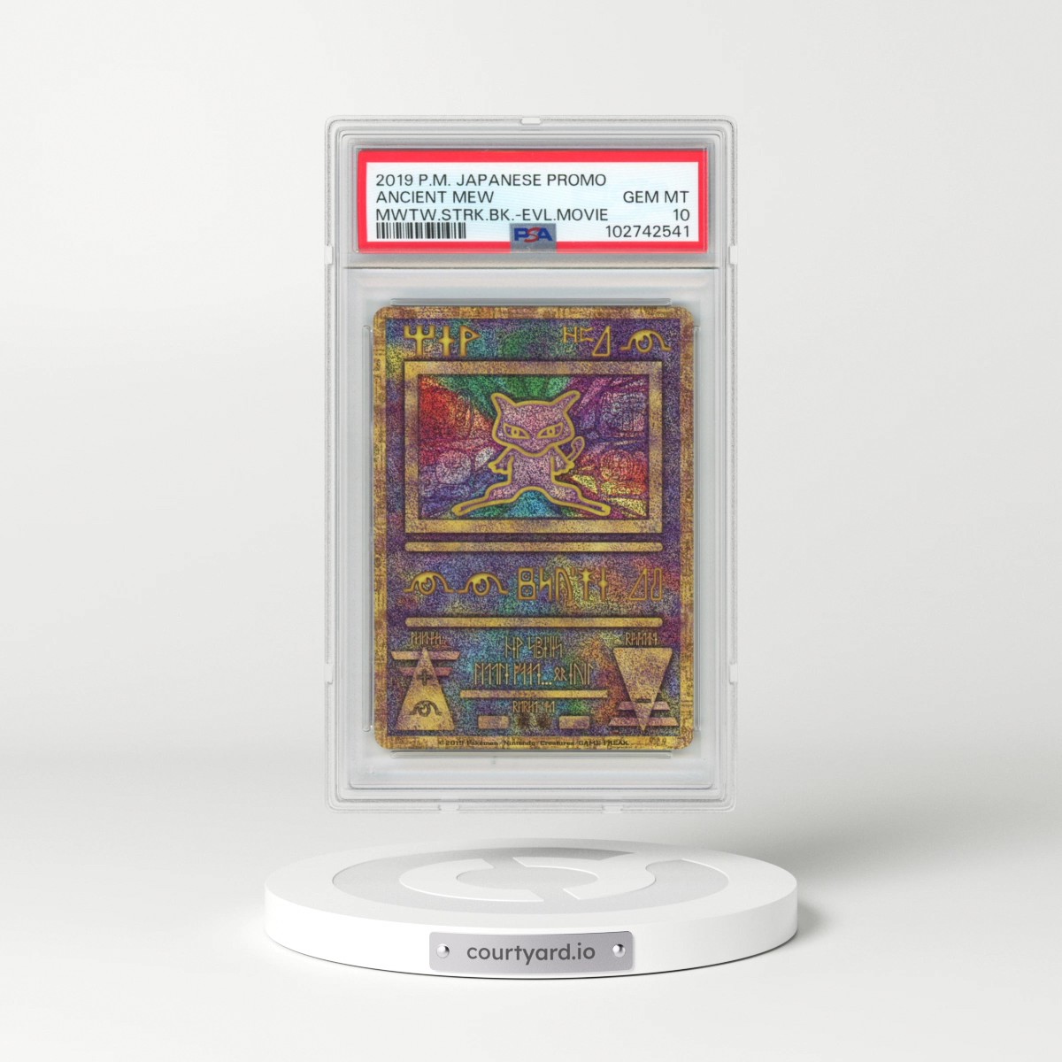 2019 Pokémon Promo Ancient Mew - Mewtwo Strikes Back-Evolution Movie (PSA 10 GEM MINT)