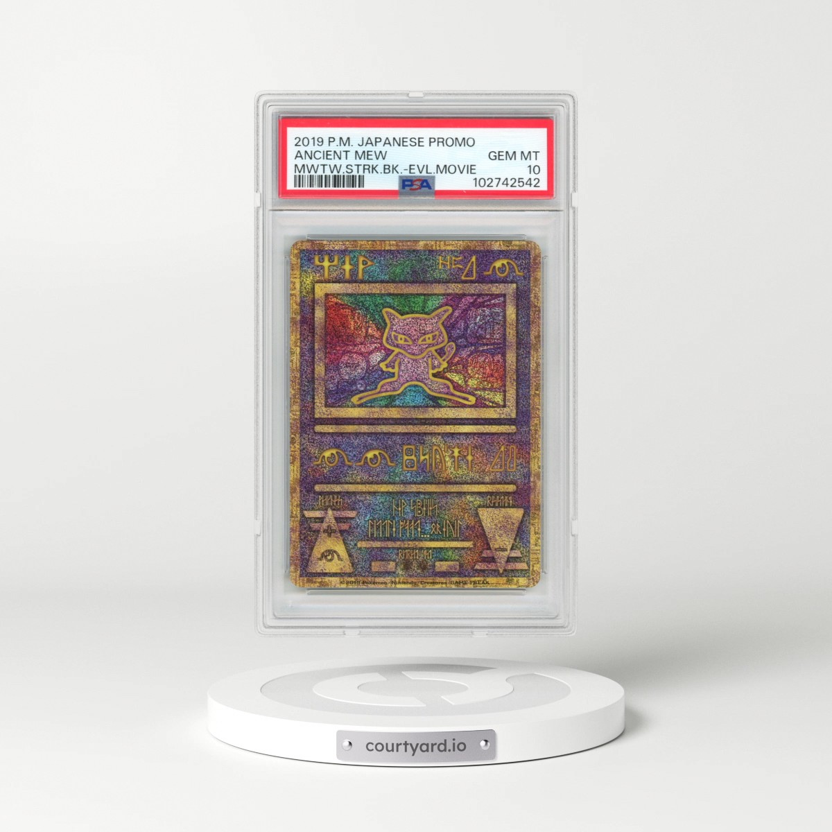2019 Pokémon Promo Ancient Mew - Mewtwo Strikes Back-Evolution Movie (PSA 10 GEM MINT)