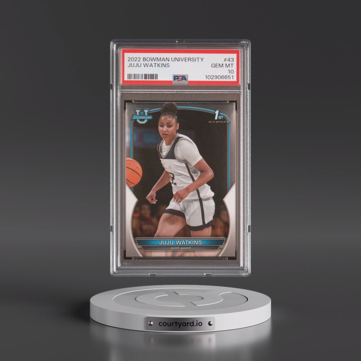 2022 Bowman Chrome University #43 Juju Watkins (PSA 10 GEM MINT)
