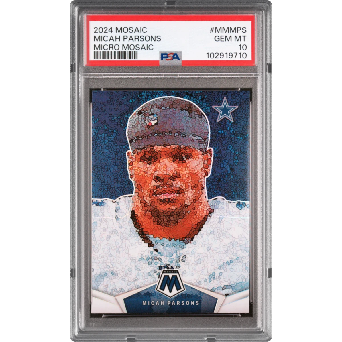 2024 Panini Mosaic Micro Mosaic #MMMPS Micah Parsons (PSA 10 GEM MINT)