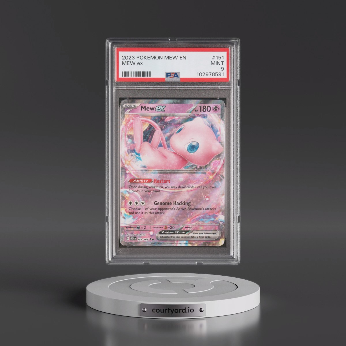 2023 Pokémon Mew EN-151 #151 Mew EX - Holo (PSA 9 MINT)
