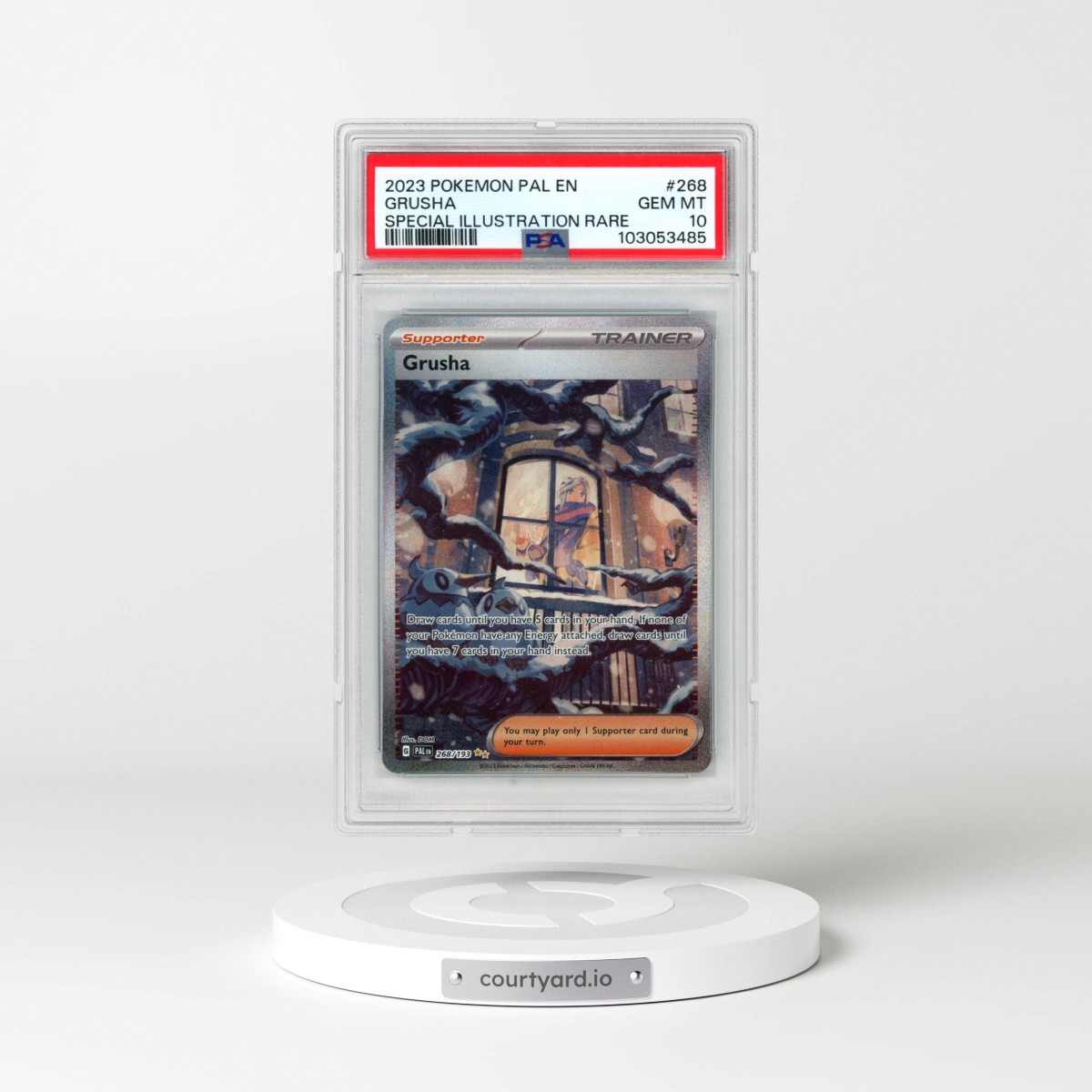 2023 Pokémon Pal EN-Paldea Evolved #268 Grusha - Special Illustration Rare (PSA 10 GEM MINT)