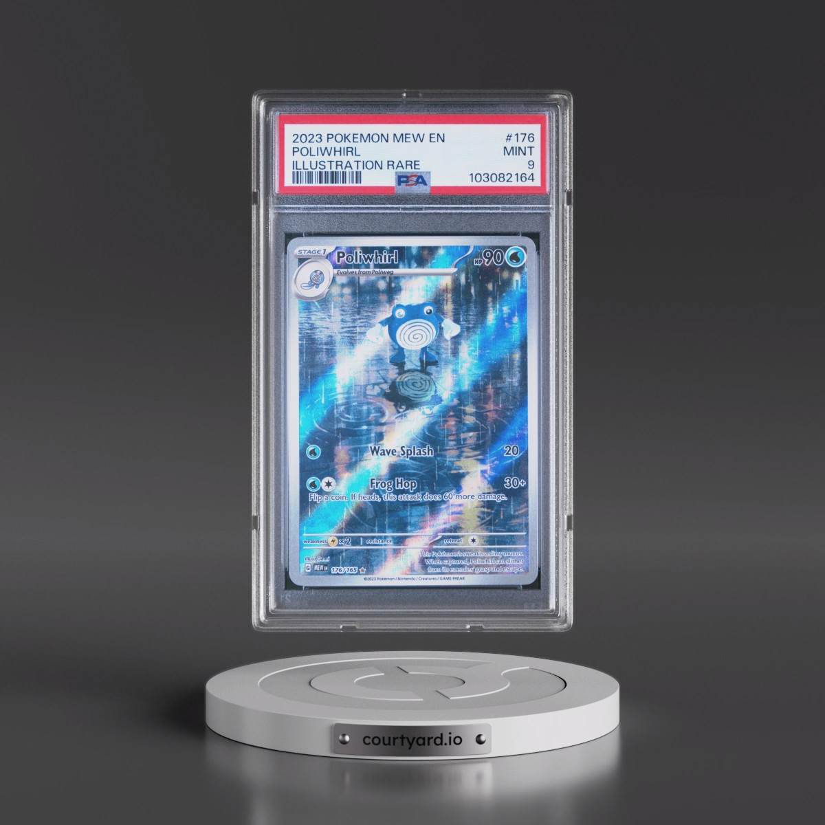 2023 Pokémon Mew EN-151 #176 Poliwhirl - Illustration Rare (PSA 9 MINT)