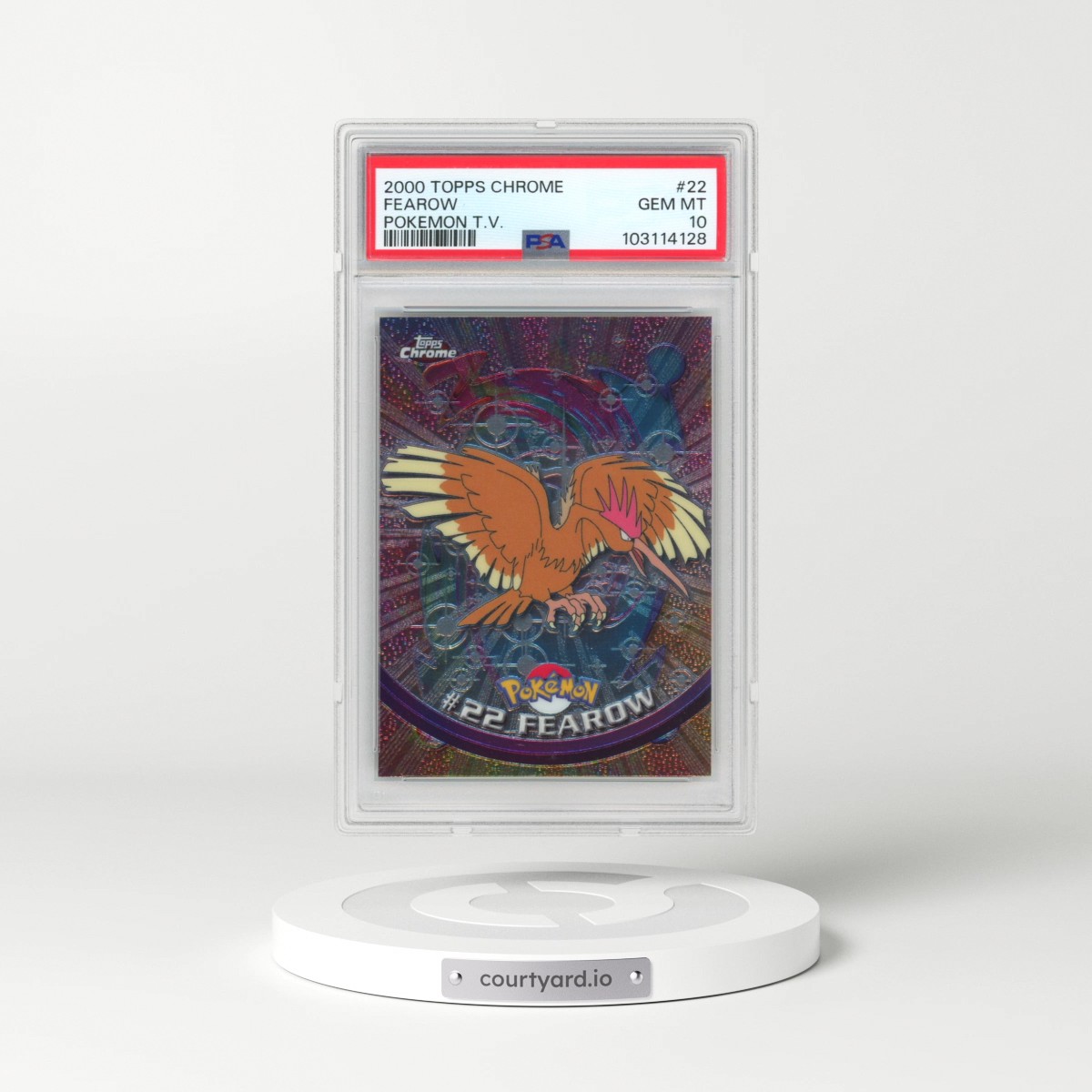 2000 Topps Chrome Pokémon T.V. #22 Fearow (PSA 10 GEM MINT)