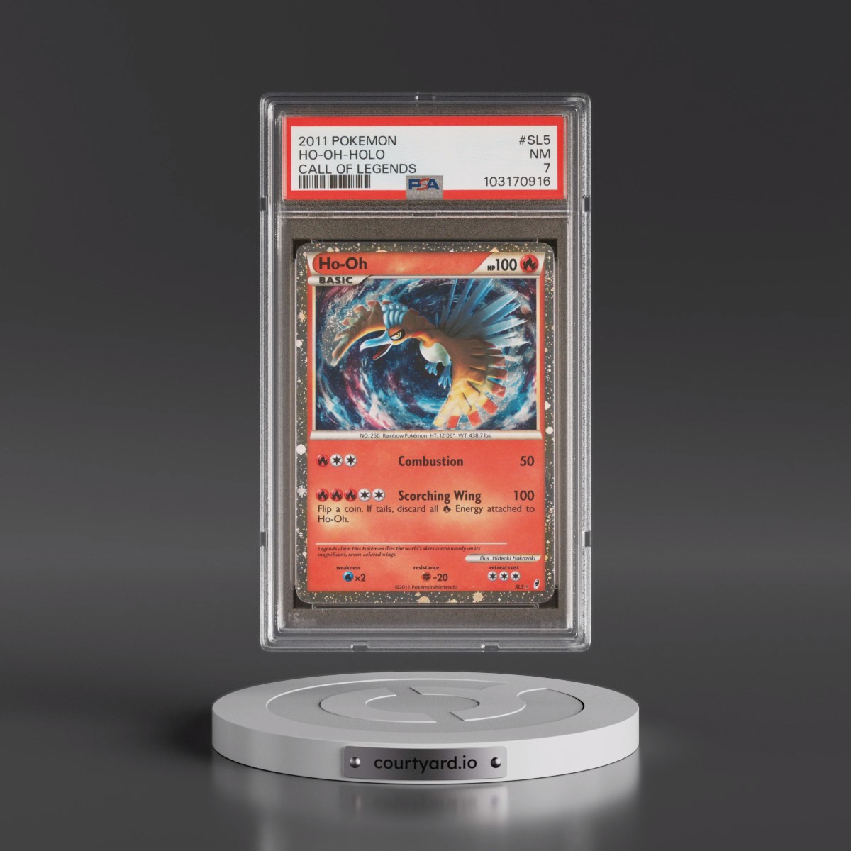2011 Pokémon Call of Legends #SL5 HO-Oh - Holo (PSA 7 NM)