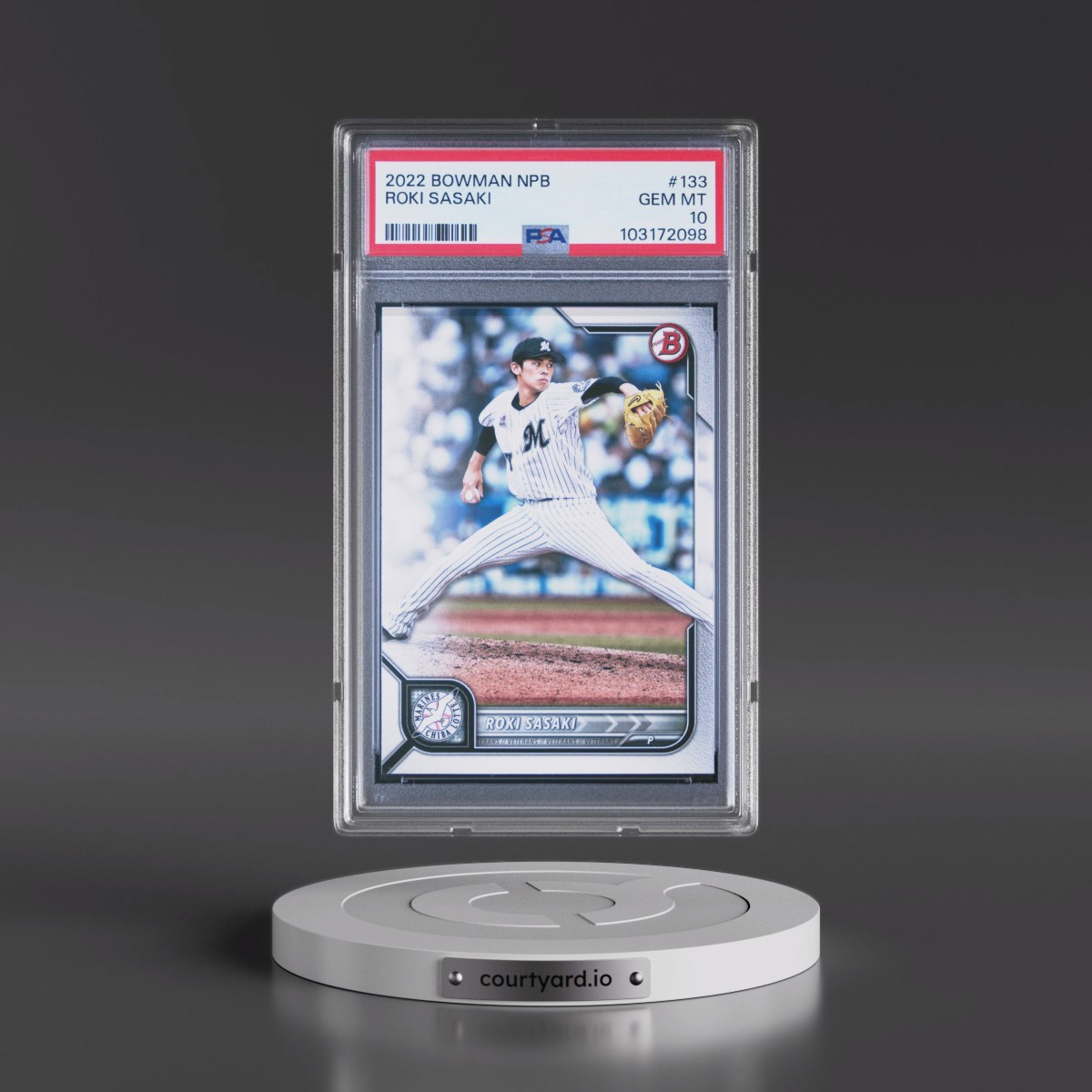 2022 Bowman Npb #133 Roki Sasaki (PSA 10 GEM MINT)